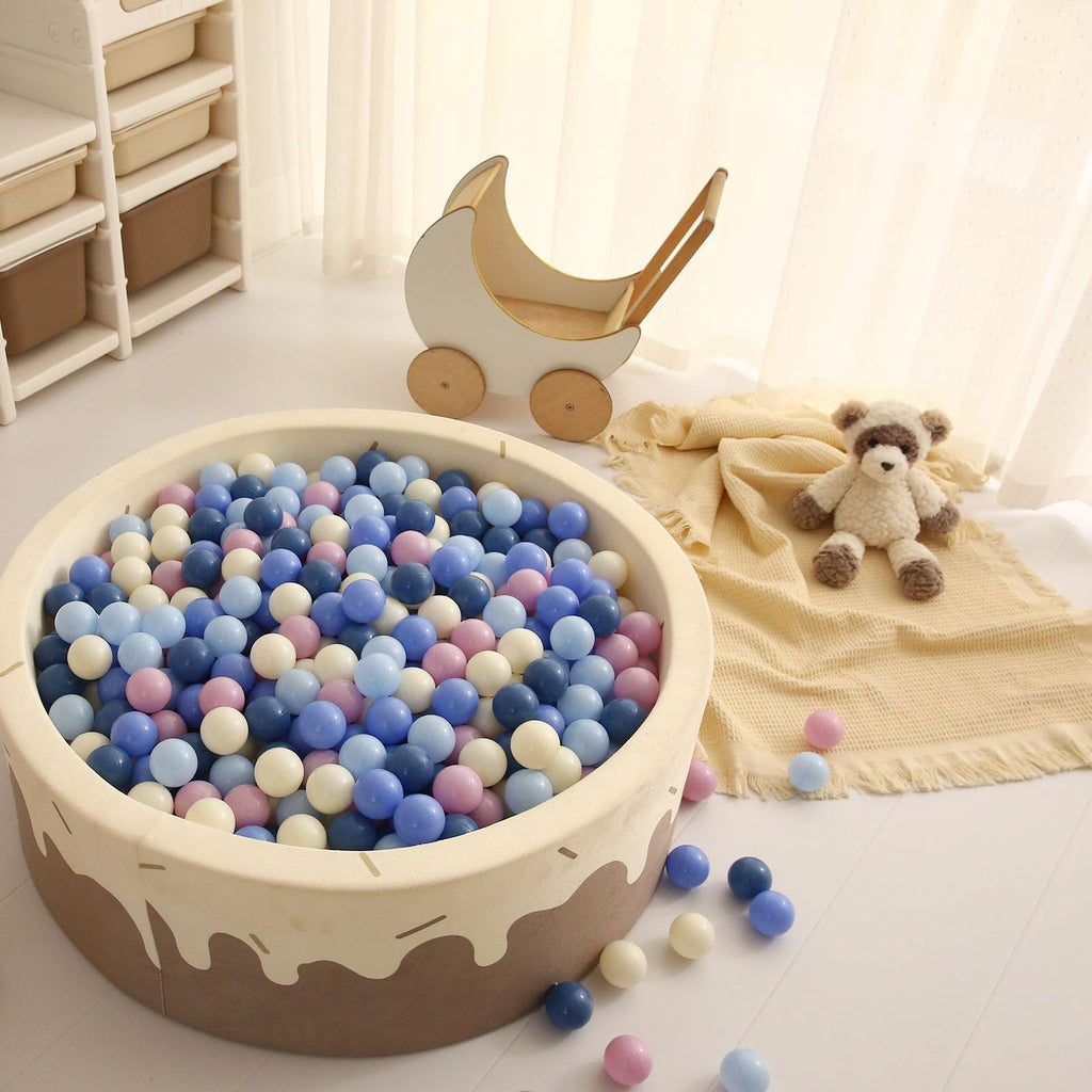 Cream Ball Pit Balls 100 Balls 2.2 Inch Y29328
