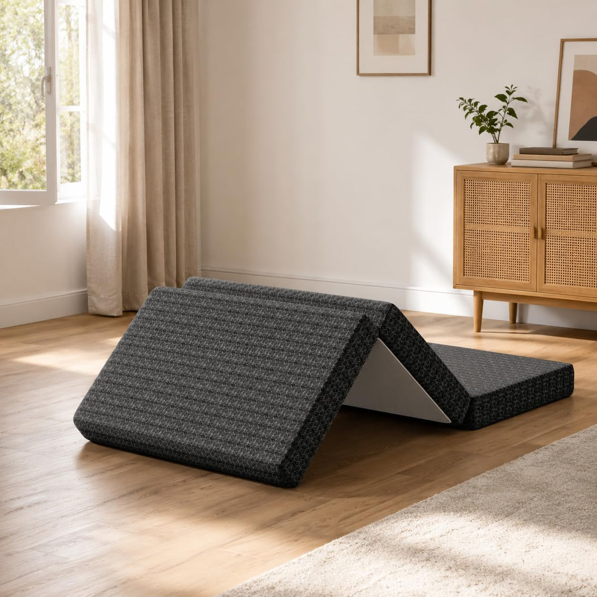 Queen Tri-Fold Memory Foam Mattress J603289