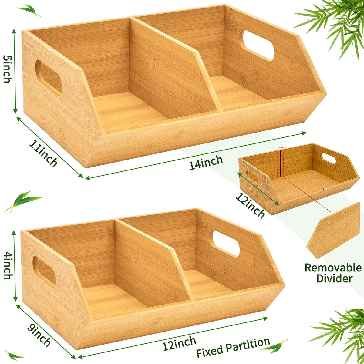 2 Set Bamboo Storage Bins R299803