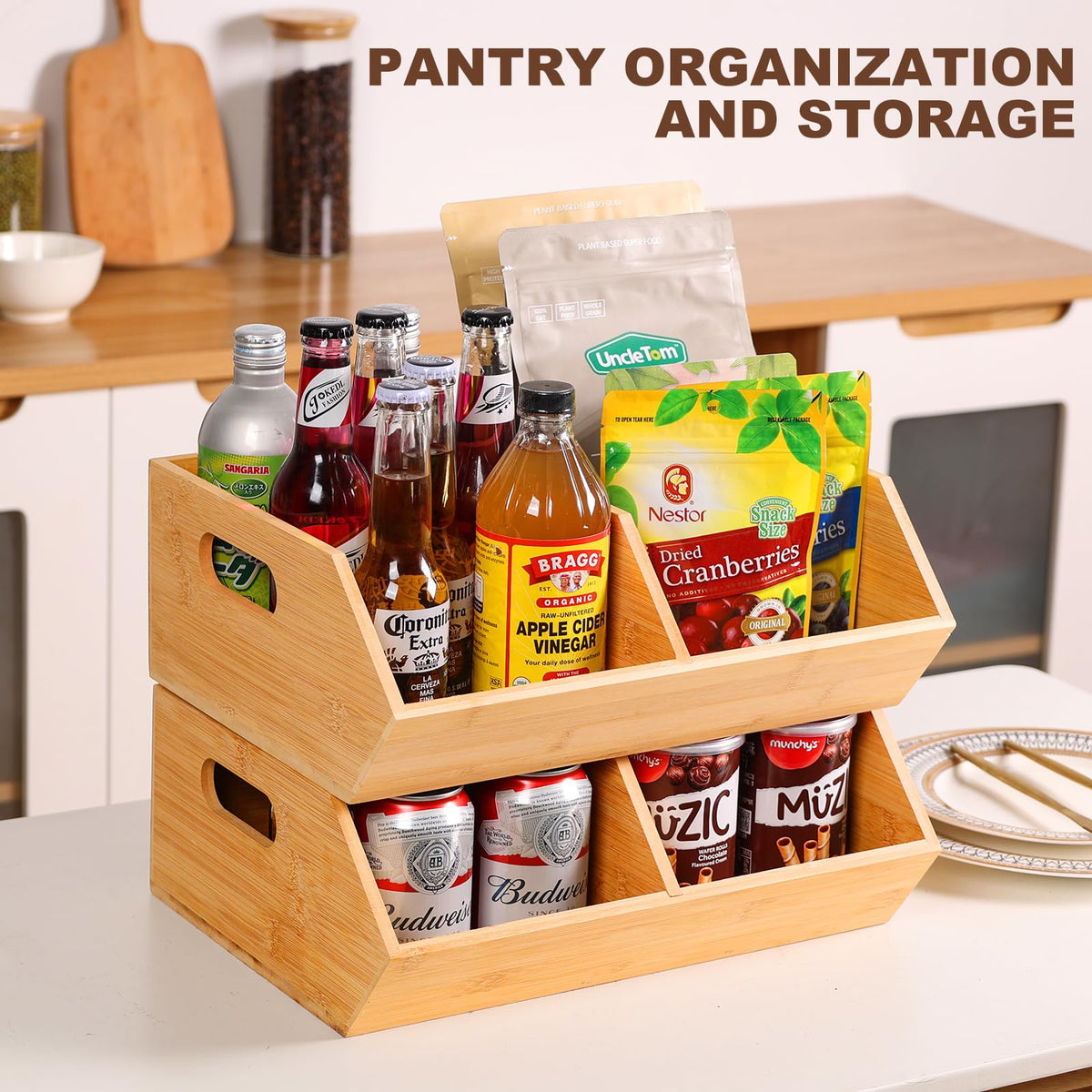 2 Set Bamboo Storage Bins R299803