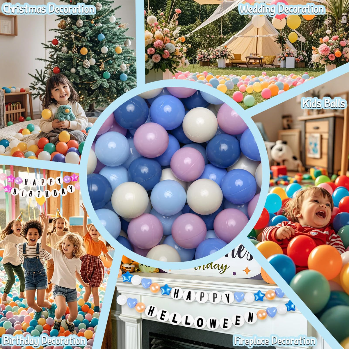 Cream Ball Pit Balls 100 Balls 2.2 Inch Y29328
