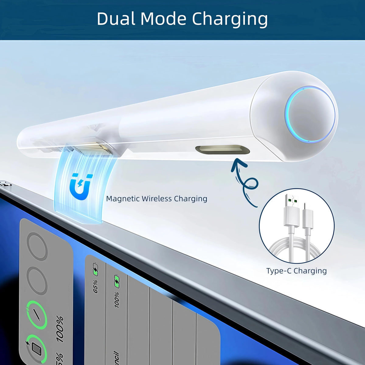 Wireless Magnetic Charging Stylus Pen for iPad A657665