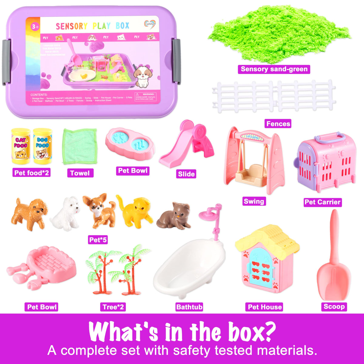 Pet Sensory Bin Sand Box Kit D713504