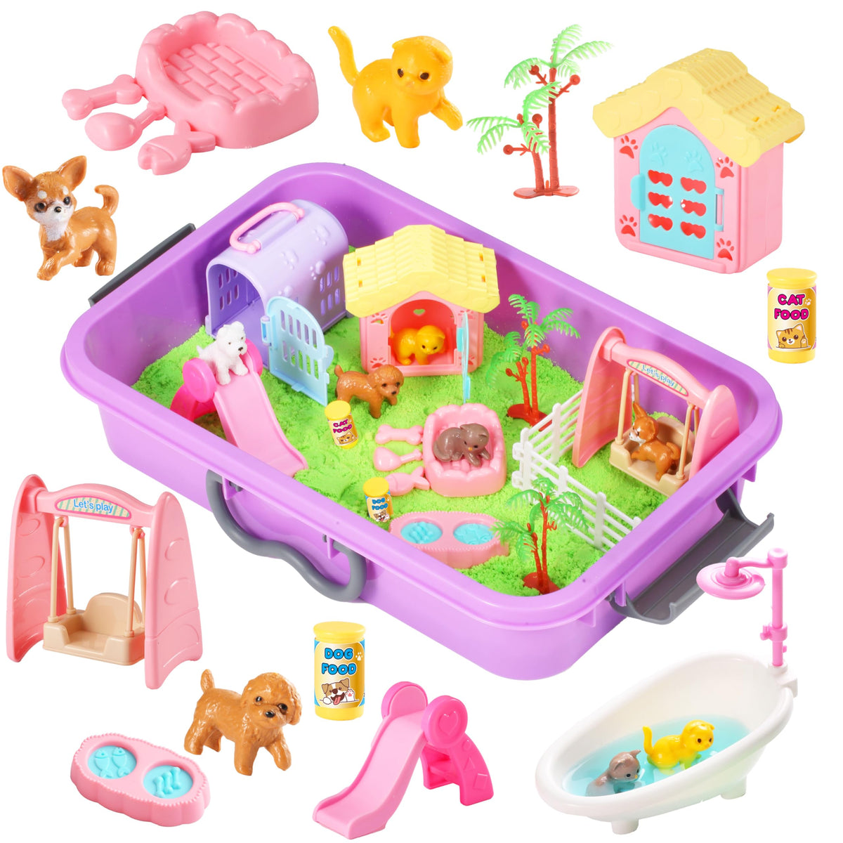 Pet Sensory Bin Sand Box Kit D713504