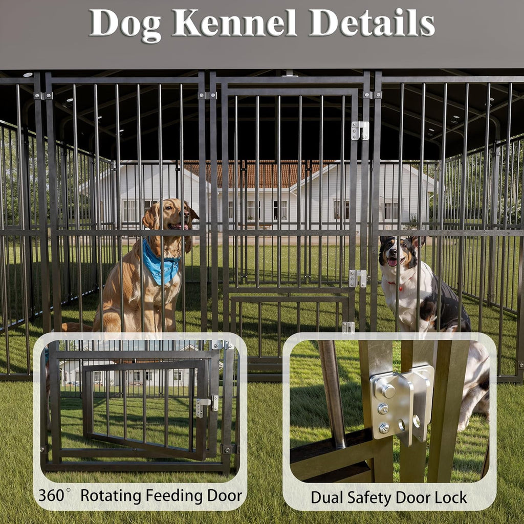 10x14FT Heavy Duty Large Dog Kennel Outdoor C657