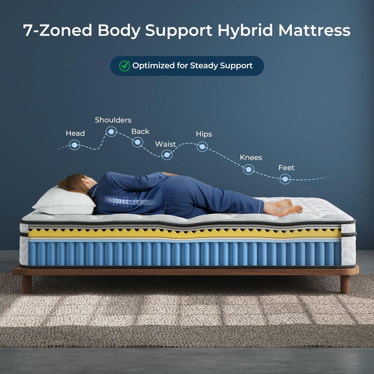 Full 12 Inch Hybrid Mattress in a Box R757665