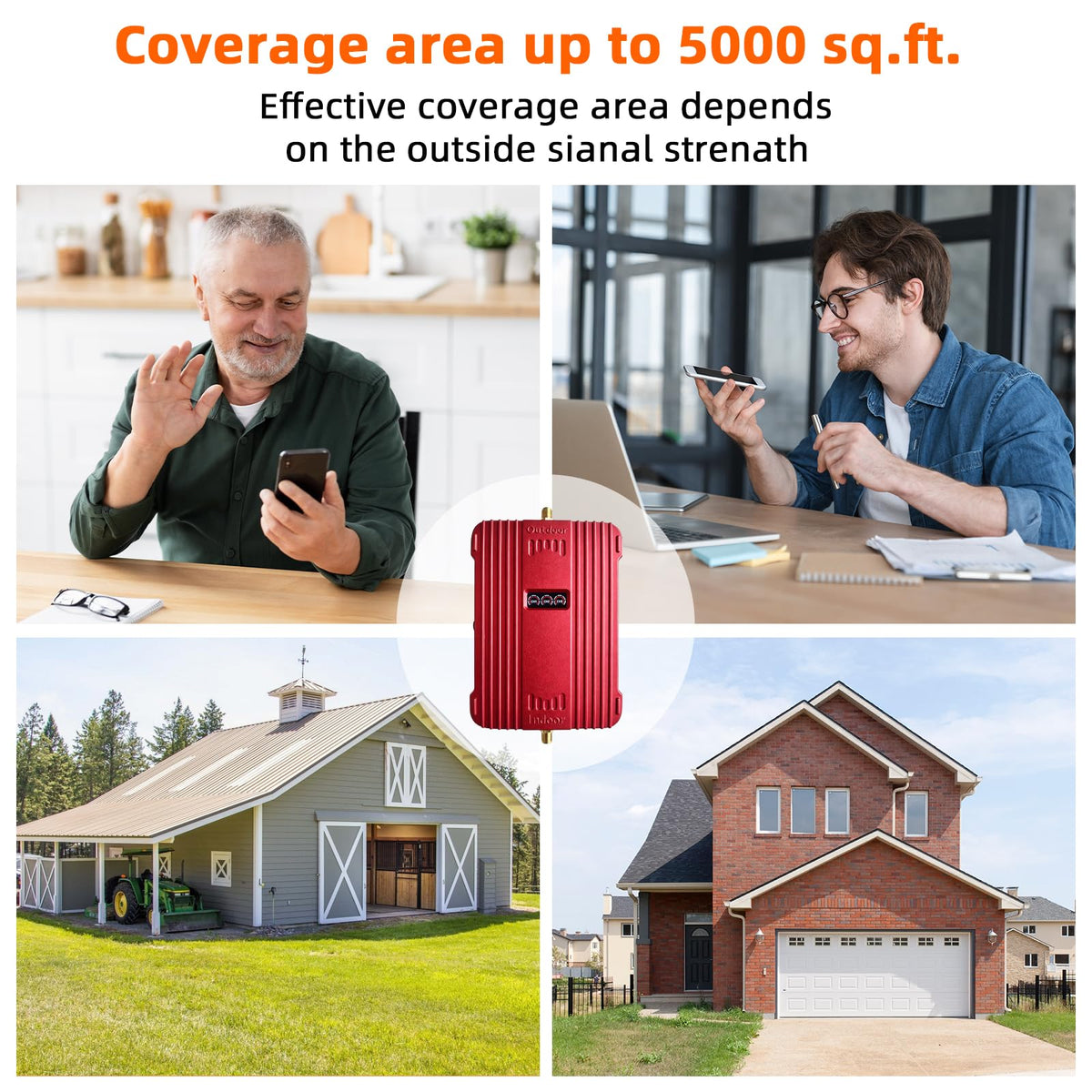 Cell Phone Signal Booster for Home & Office T423841