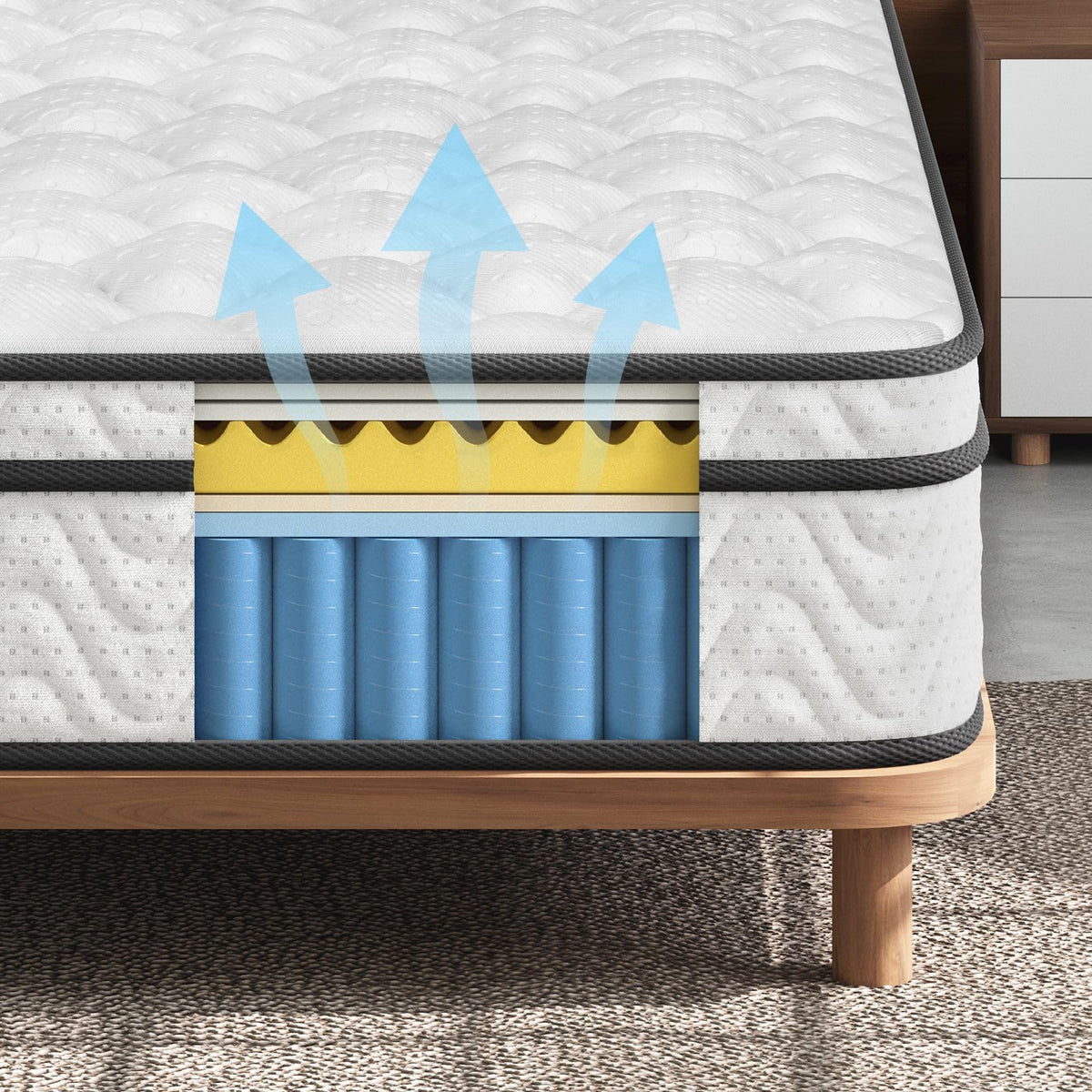 Full 12 Inch Hybrid Mattress in a Box R757665