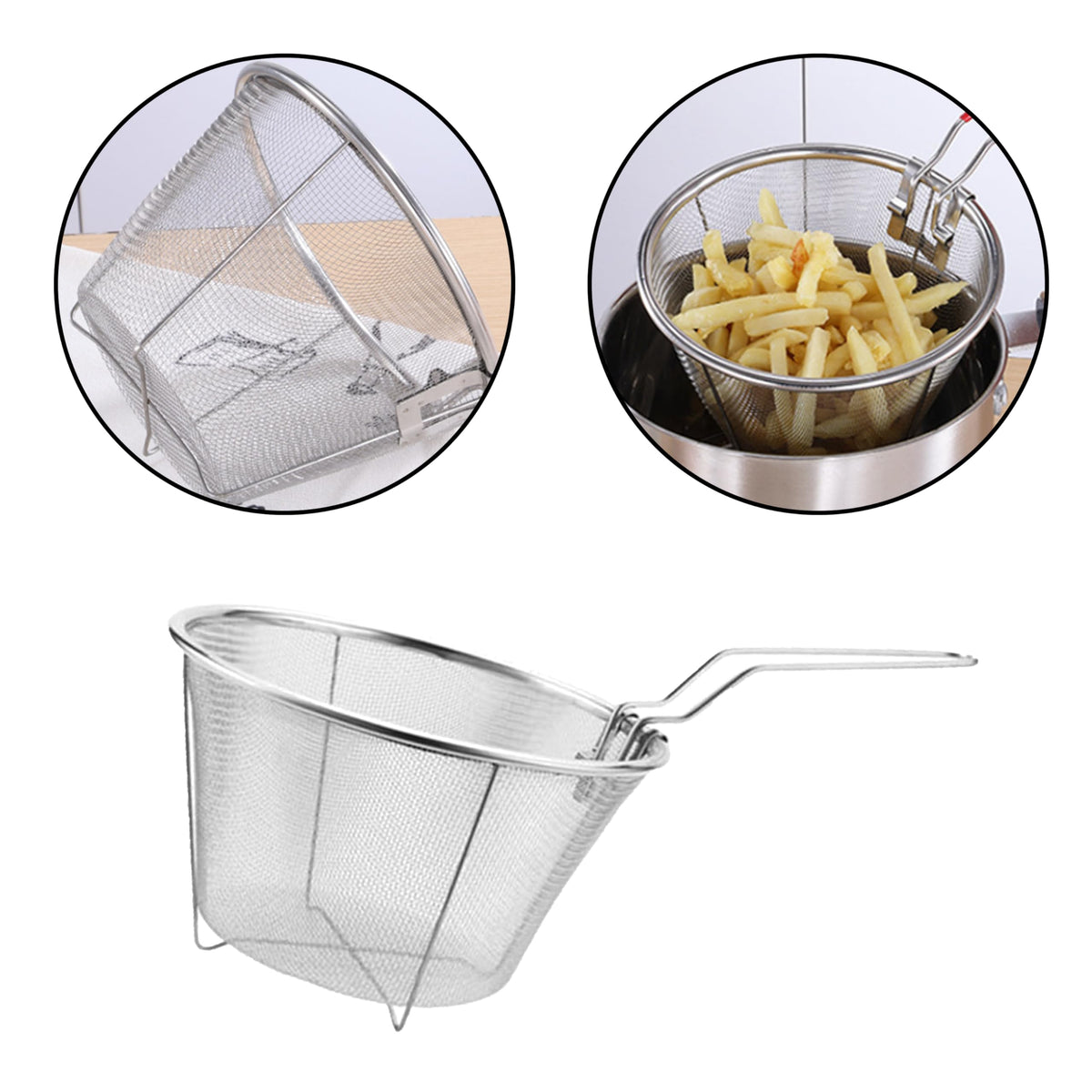 7 inch Stainless Steel Deep Fryer Basket S176704