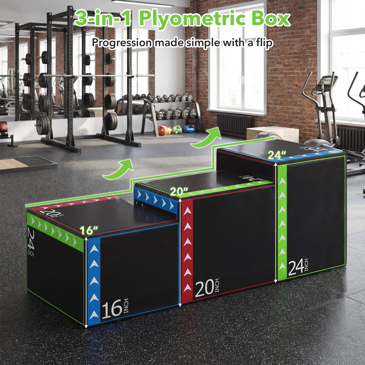 Plyometric Jump Box 3-in-1 E90523
