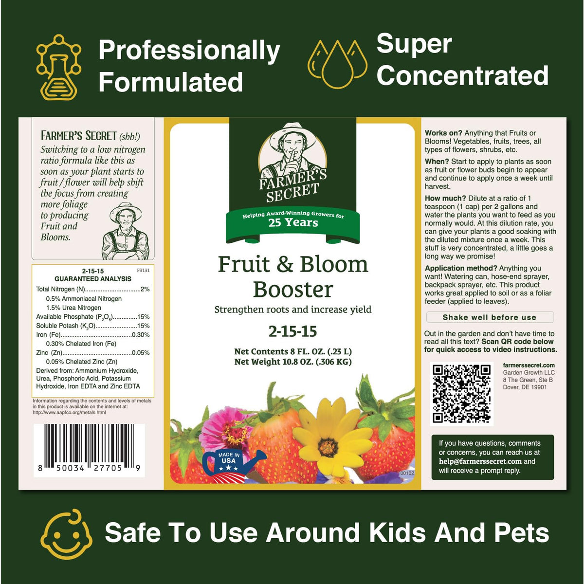 Concentrated Fruit & Flower Fertilizer 32oz Q95289