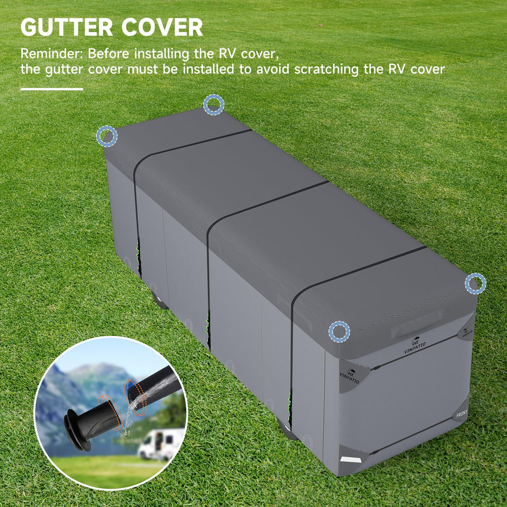 Class A RV Cover 7 Layers 34'-37' Windproof Waterproof N14776