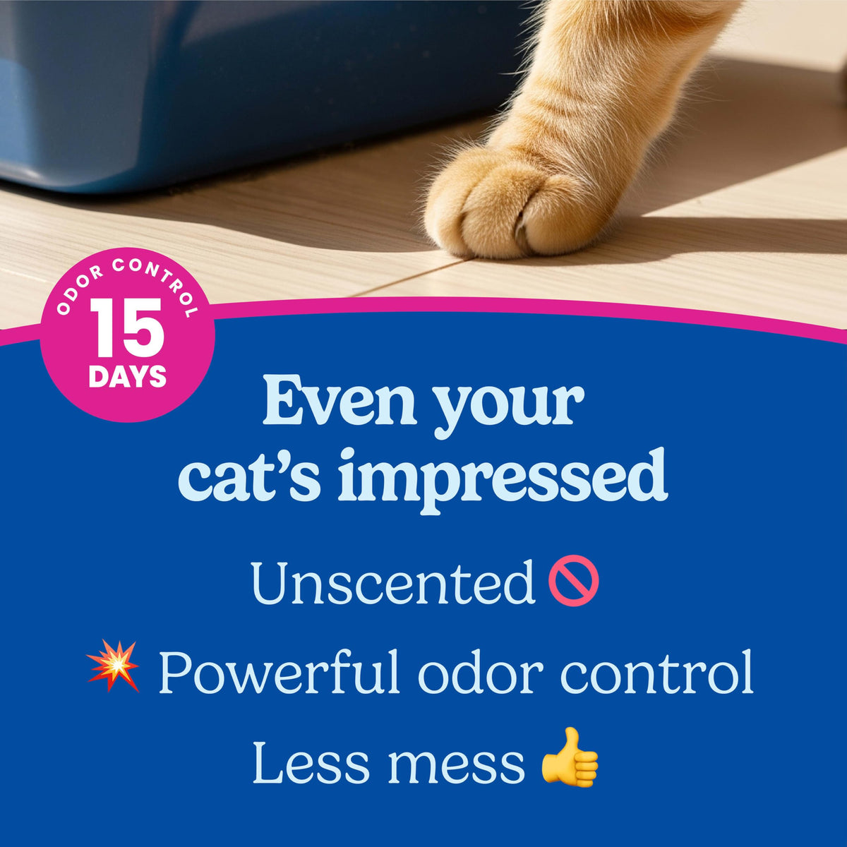 Multi Cat Clumping Litter, Unscented, 22 lb. Box W24635