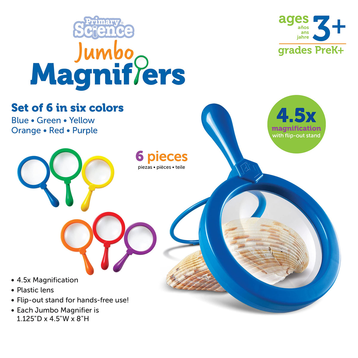 Set of 6 Jumbo Magnifiers X901