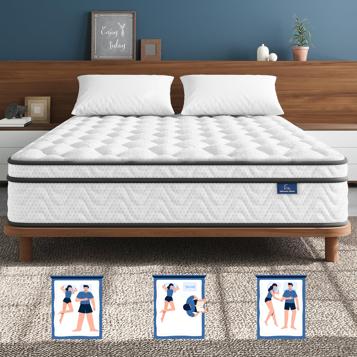 Full 12 Inch Hybrid Mattress in a Box R757665