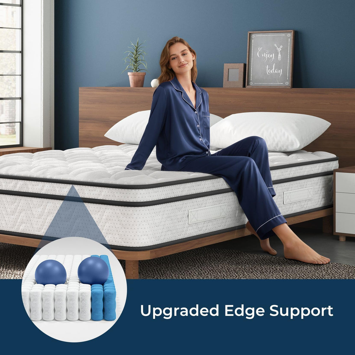 Full 12 Inch Hybrid Mattress in a Box R757665