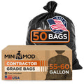 55 Gallon Heavy Duty Trash Bags 50 Count with Ties I71890