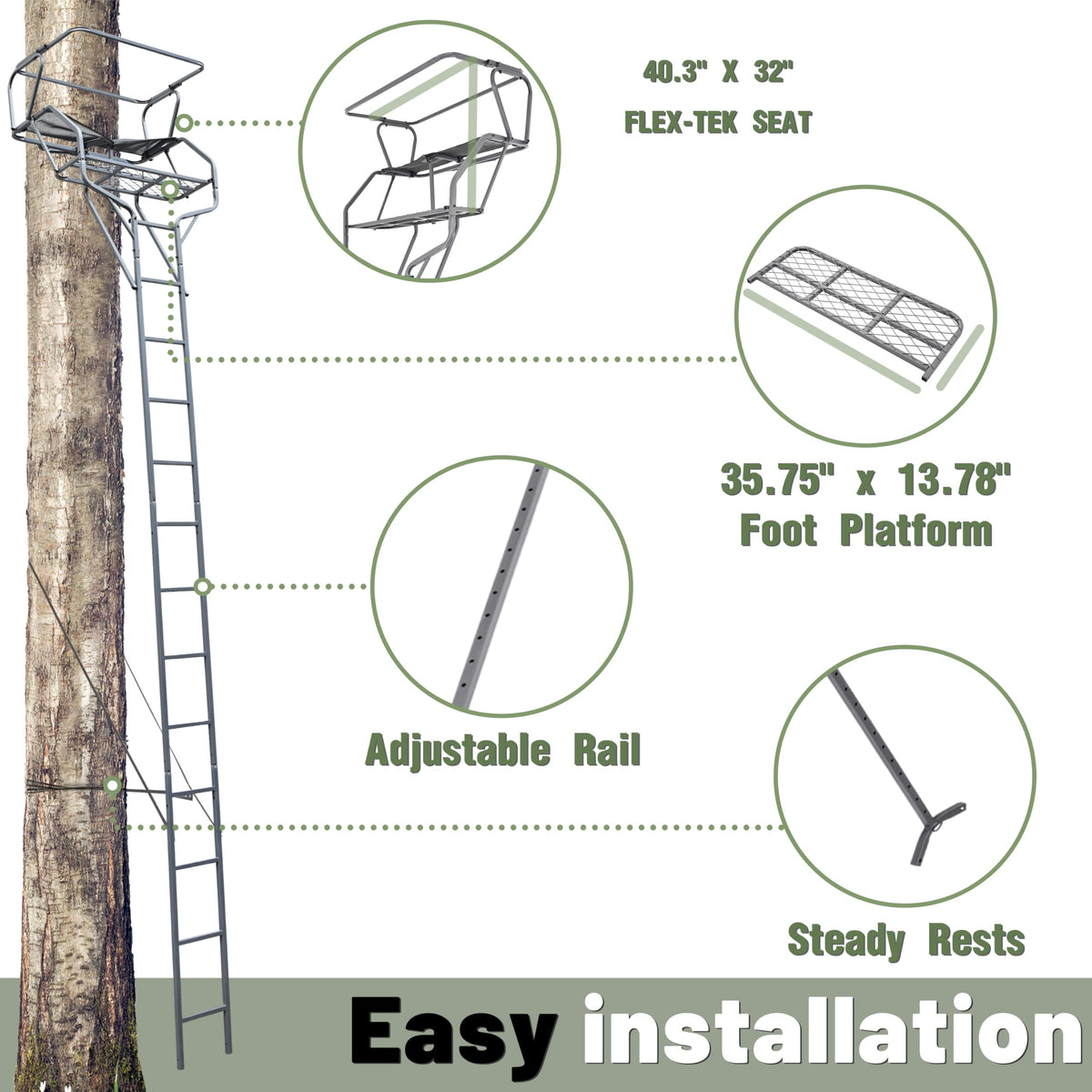 2-Man Ladder Tree Stand K680