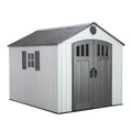 8 x 10 Ft HDPE Storage Shed with Skylight and Window W553699