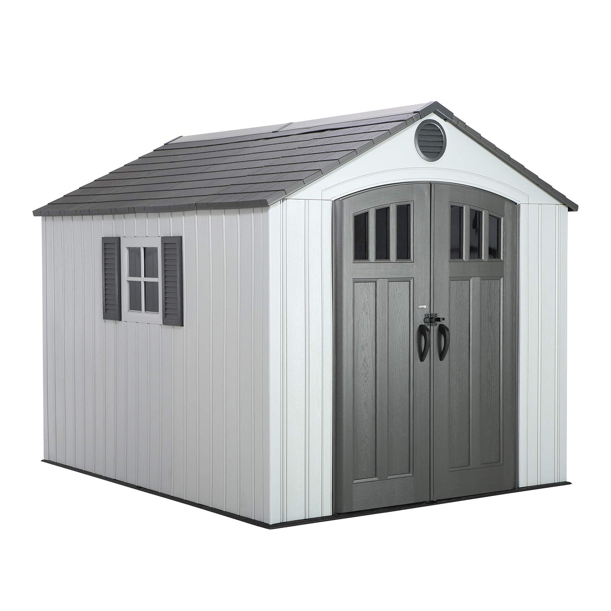 8 x 10 Ft HDPE Storage Shed with Skylight and Window W553699