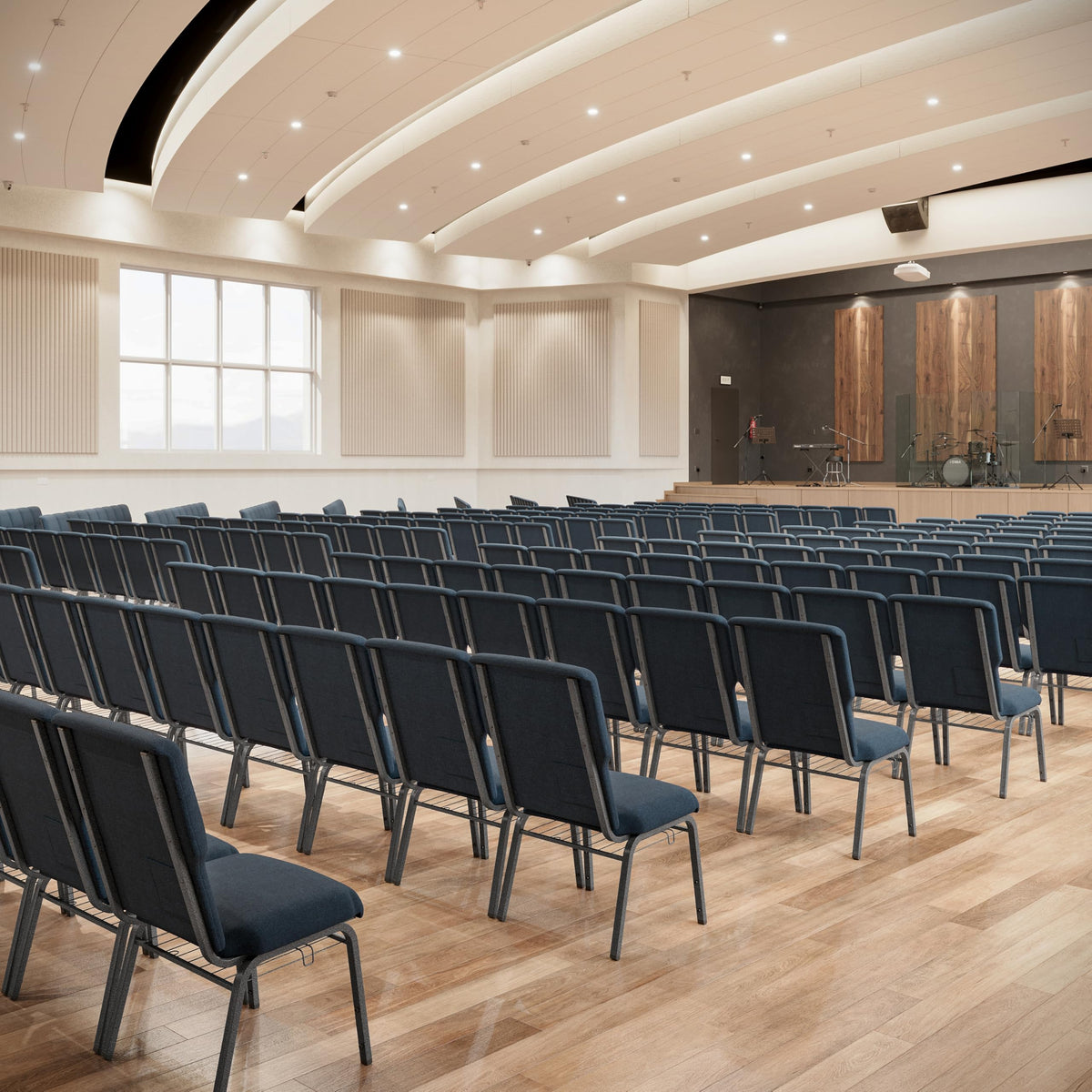Navy 21 in Wide Church Chair O53203