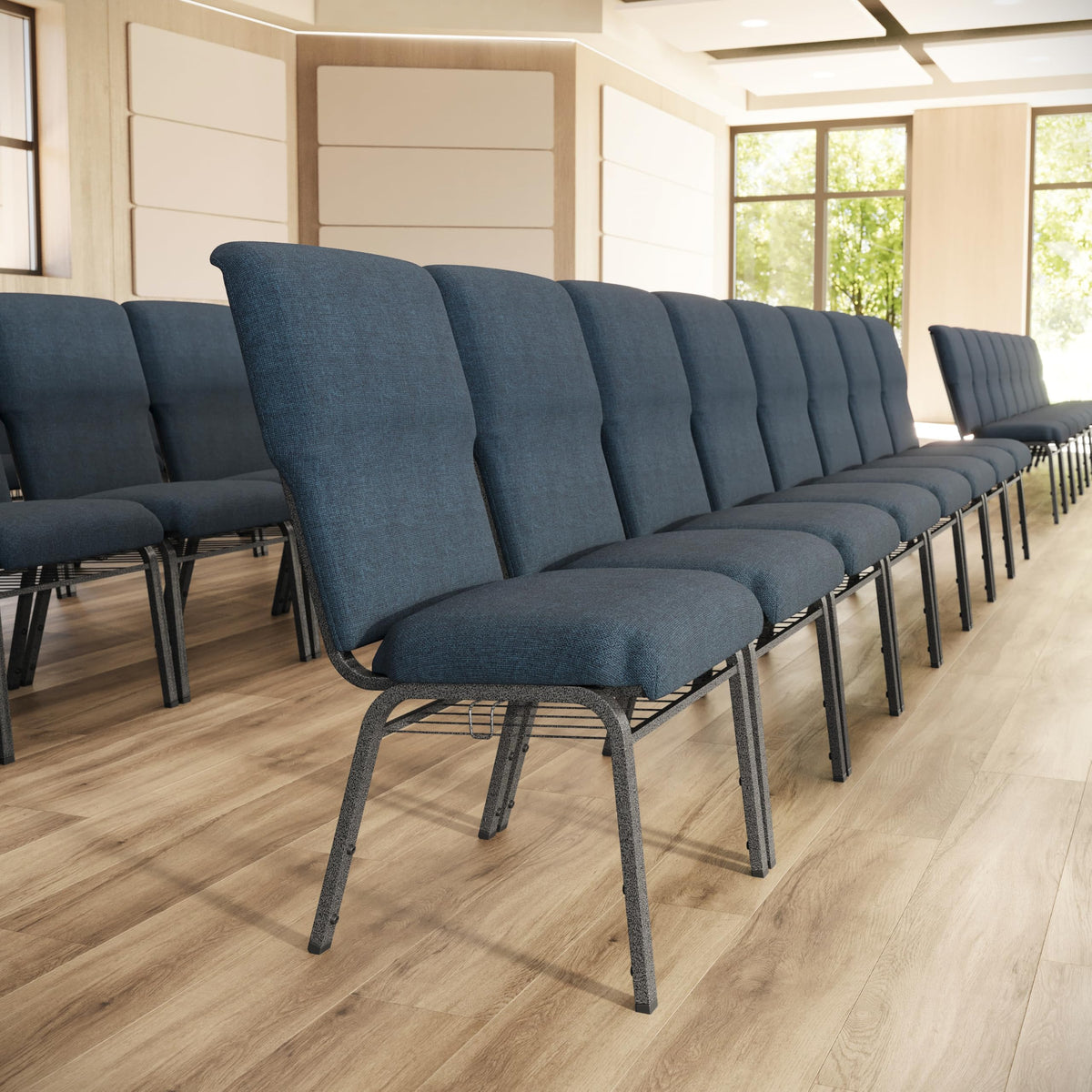Navy 21 in Wide Church Chair O53203